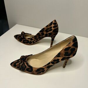 Marc Fisher Brown Leopard Print Heels